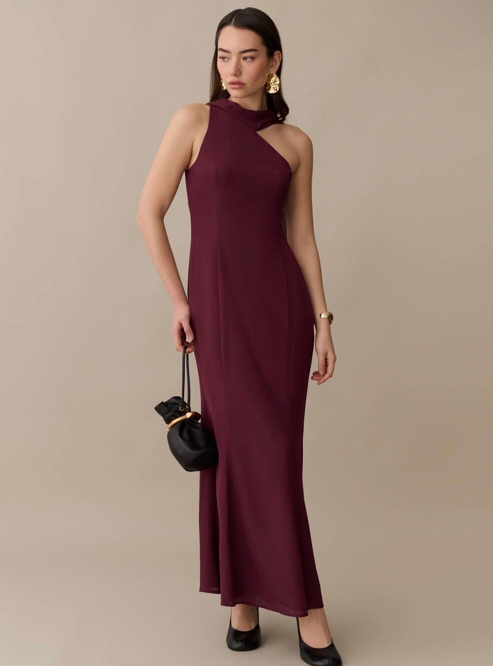 New O.P.T Citara Dress maroon  $222 size 8